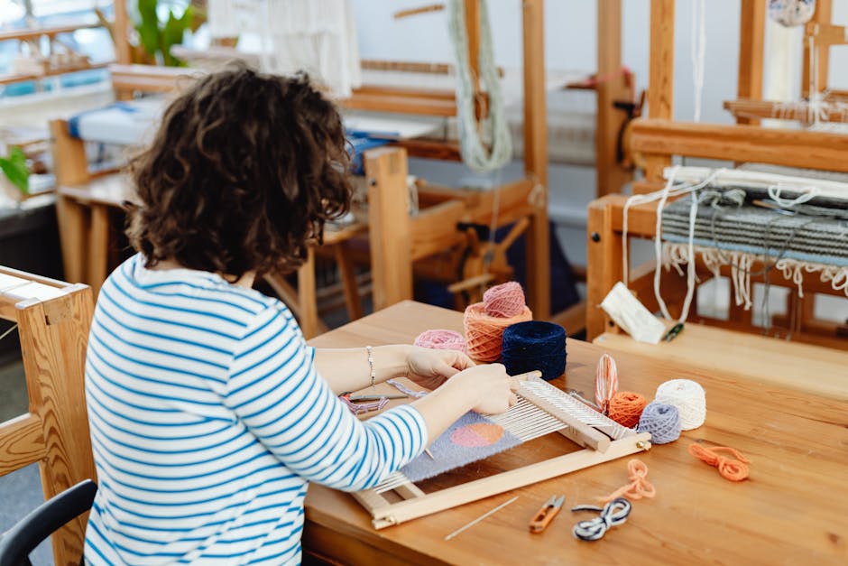 Textile craft workspace used as an illustrative project image